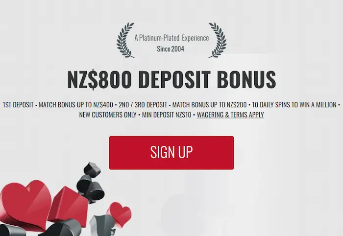Platinum Play Casino bonus