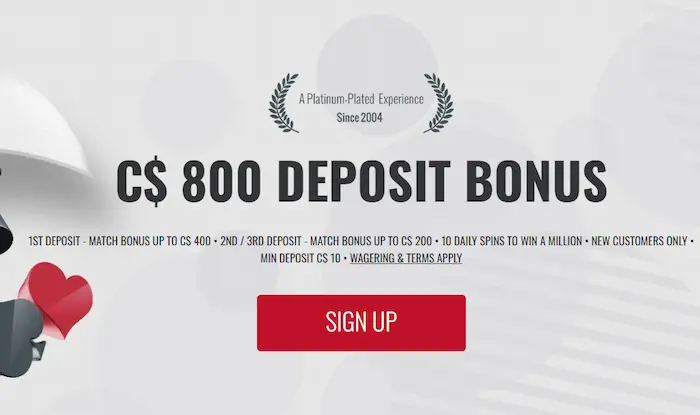 Platinum Play Casino NZ bonuses