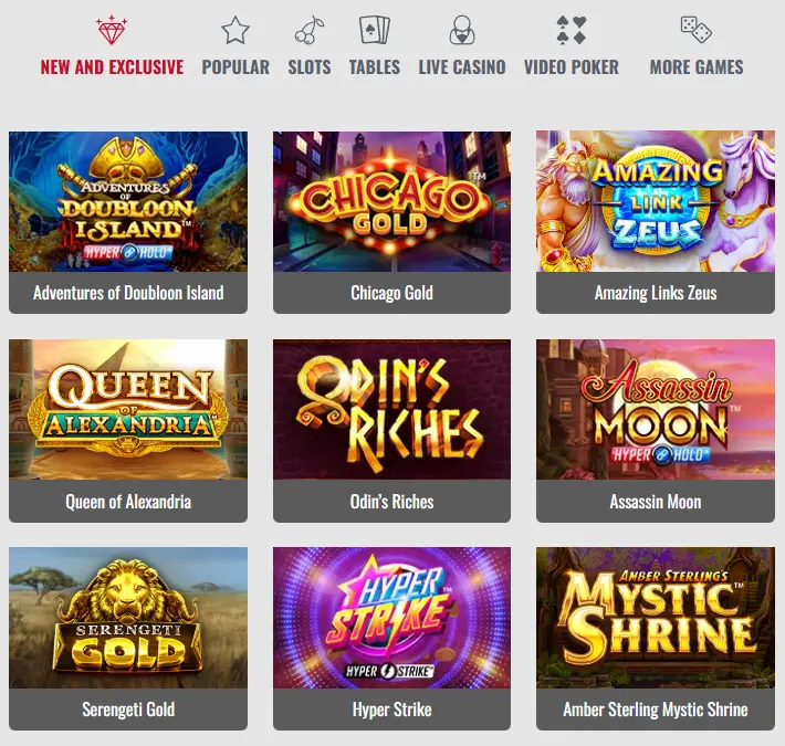 Platinum Play Casino games